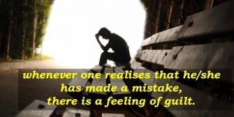 guilt is realisation of mistake