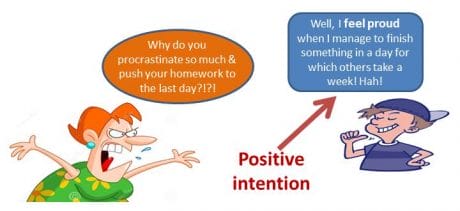 Every behaviour has positive intention